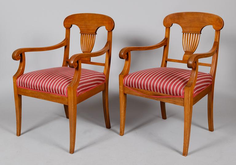 SALONGSMÖBEL, 6 del, Karl Johansstil, 1900-talets första hälft.