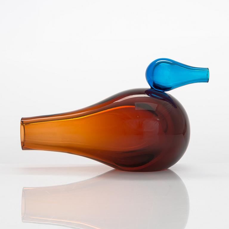 Giorgio Vigna, a glass bird signed G. Vigna, Iittala.