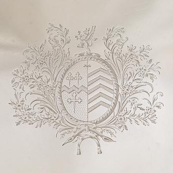 Early George III sterling silver salver, London 1769.