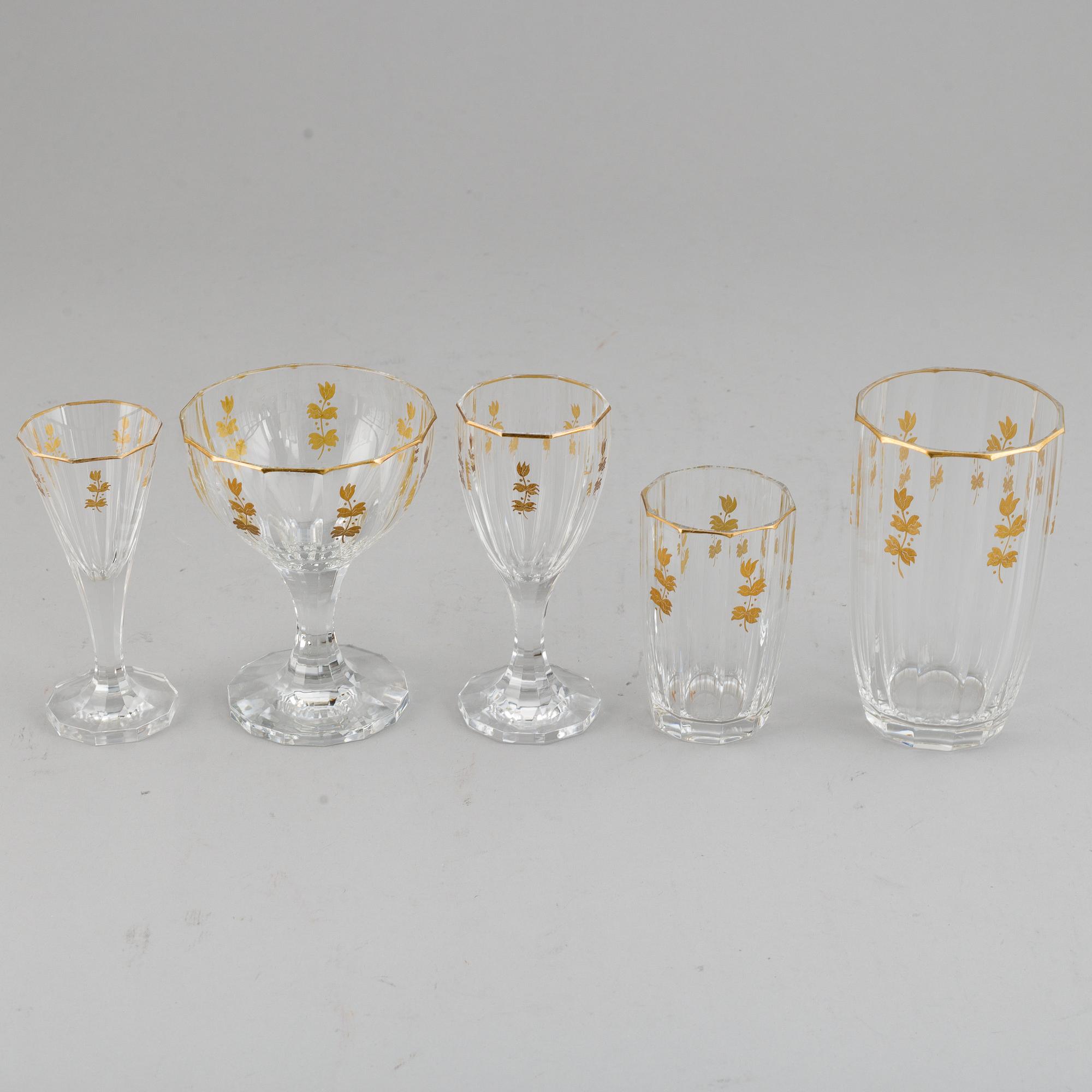 A Kosta 'Lagergren' glass service. (65 pieces).
