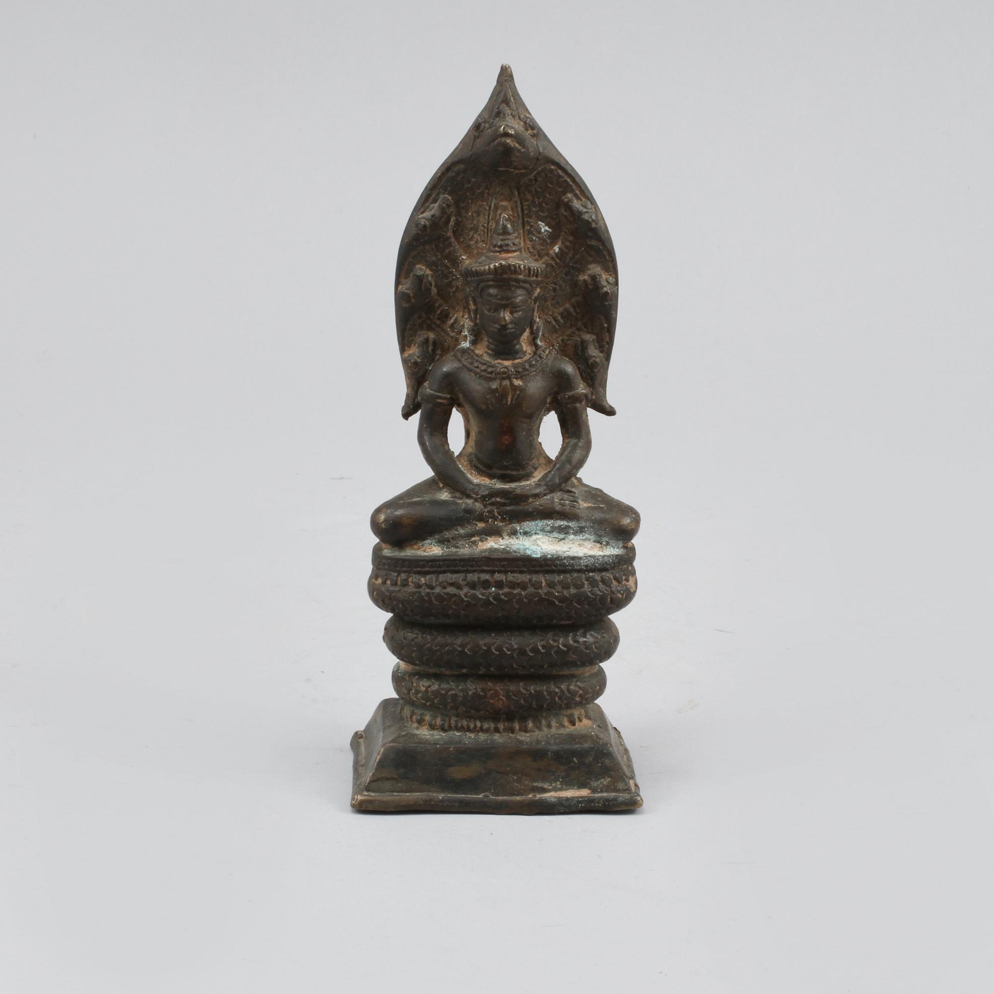 SKULPTUR, järn, orientalisk, 1900-tal.