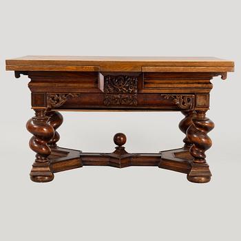 A Baroque style table with older parts.