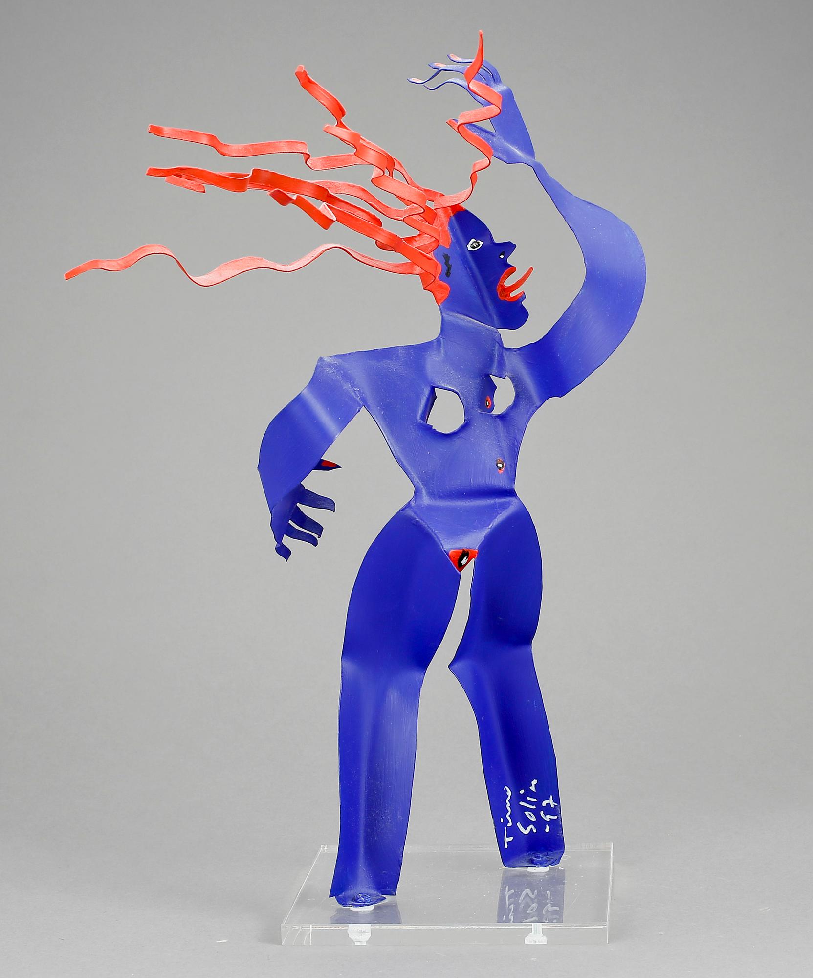 TIMO SOLIN, skulptur, plåt, signerad och daterad -97.