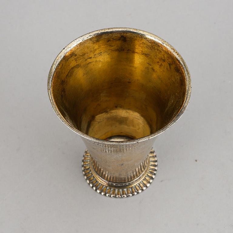 Gustaf Henning, bägare, silver, Stockholm 1747.