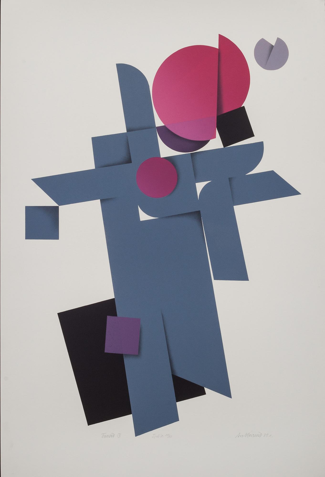 AVO KEEREND, färglitografi, signerad och daterad -89, numrerad 10/50.