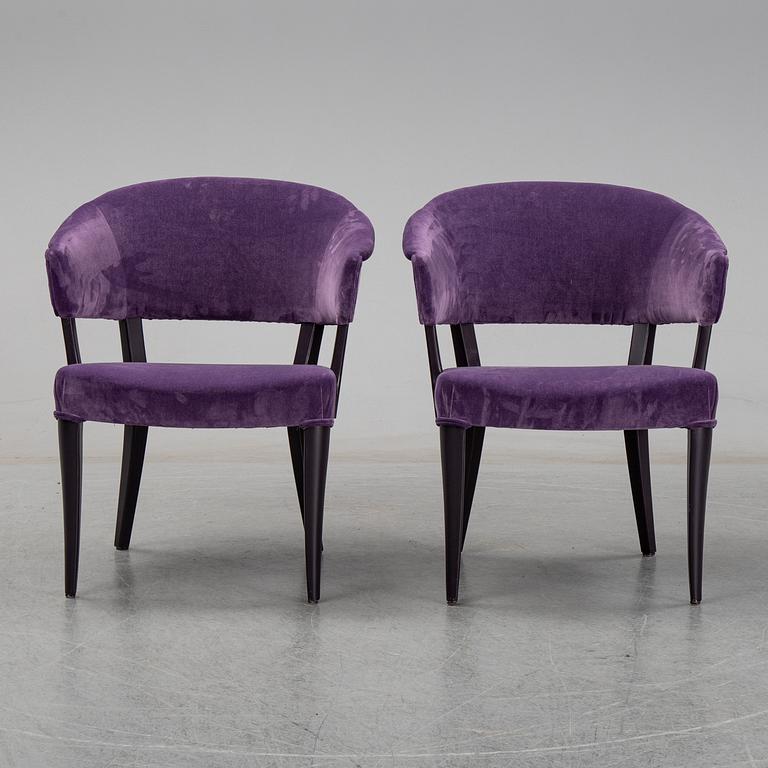 A pair of Carl Malmsten 'Lata Greven' chairs.
