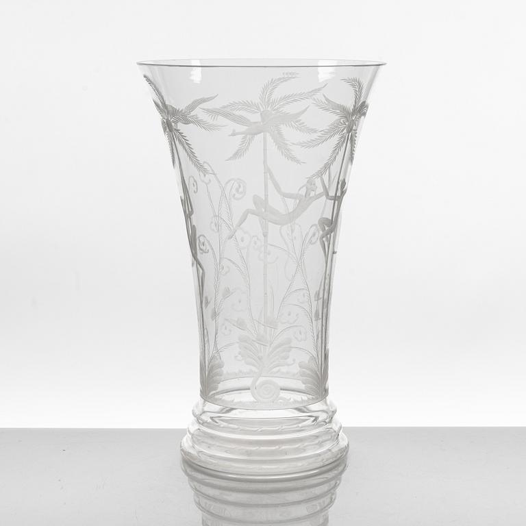 Edward Hald, an 'Urskogen' vase, Orrefors.