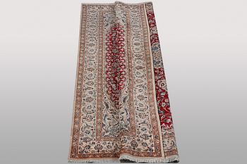 A carpet, Nain, part silk, 9 Laa, ca 295 x 178 cm.