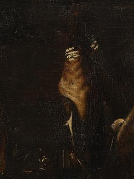 Jacopo da Empoli, hans efterföljd, Skafferi med fåglar, hare och fisk.