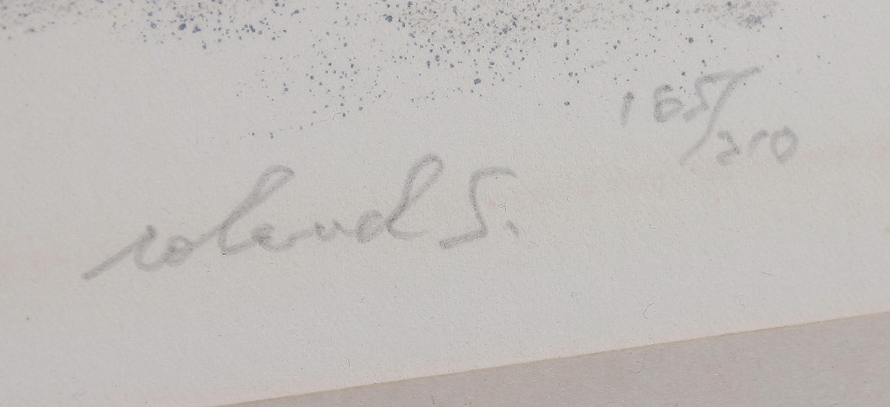 ROLAND SVENSSON, färglitografi. Sign o numr 165/310.