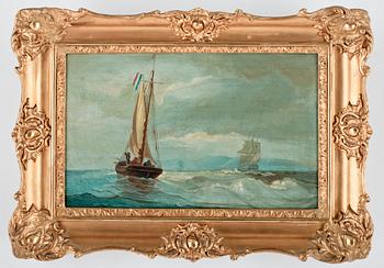 OKÄND KONSTNÄR, olja på duk, 1800-tal.