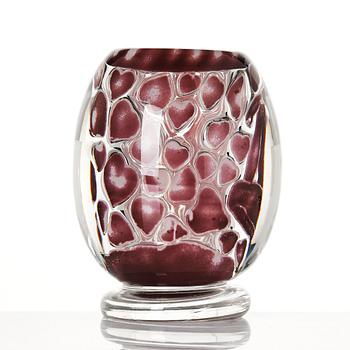 Edvin Öhrström, an ariel glass vase, Orrefors, Sweden 1950.