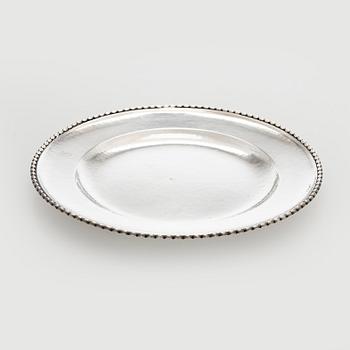 Fat, silver, engraved coat of arms, AB David Andersen & Comp, Stockholm 1926.