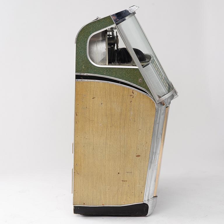 Jukebox, Wurlitzer, modell 2104, Rudolph Wurlitzer Company, North Tonawanda, New York, USA, 1957.