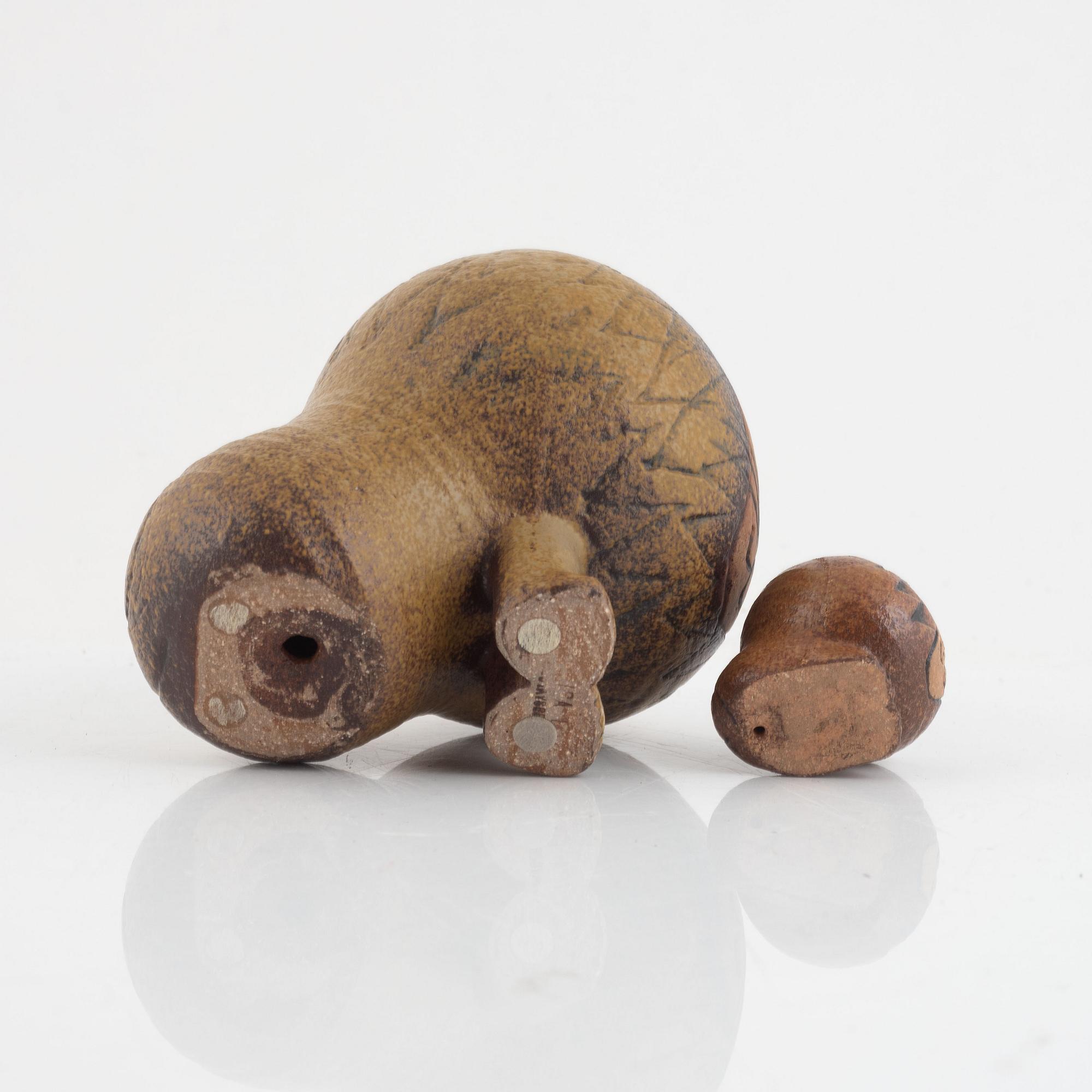 Lisa Larson, two stoneware figurines, Gustavsberg.