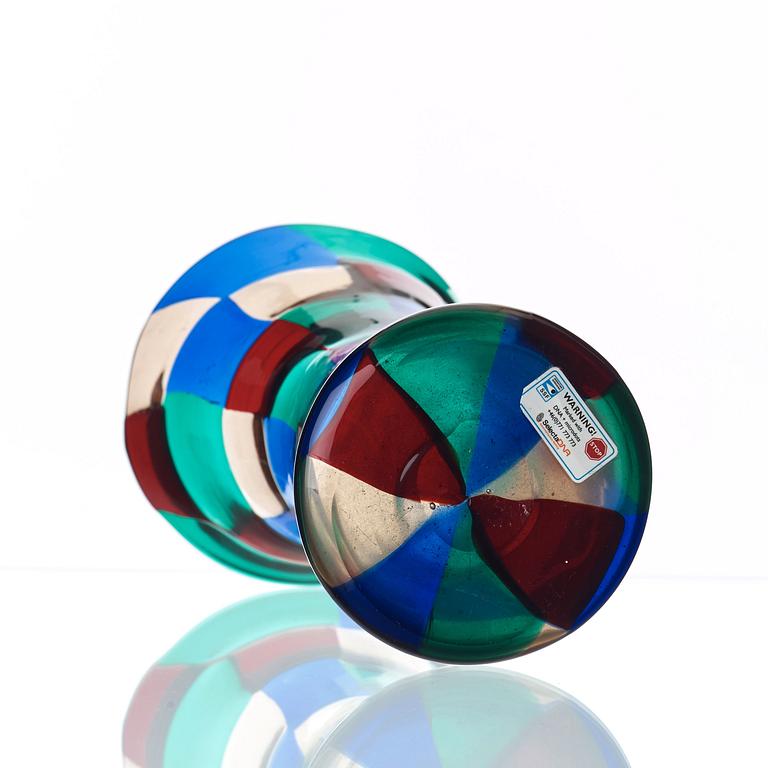 Fulvio Bianconi, a 'Pezzato' glass vase, Venini, Italy 1950's.