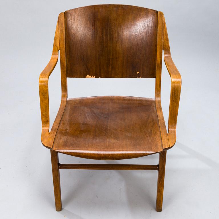 PETER HVIDT & ORLA MØLGAARD NIELSEN, KARMSTOL, "Ax- Chair", Fritz Hansen, Danmark, 1950-/60-tal.
