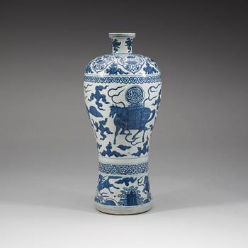 MEIPINGVAS, porslin. Mingdynastin, Wanli (1572-1620).