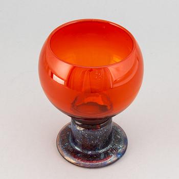 Kaj Franck, a glass goblet,  Nuutajärvi Notsjö, not signed.