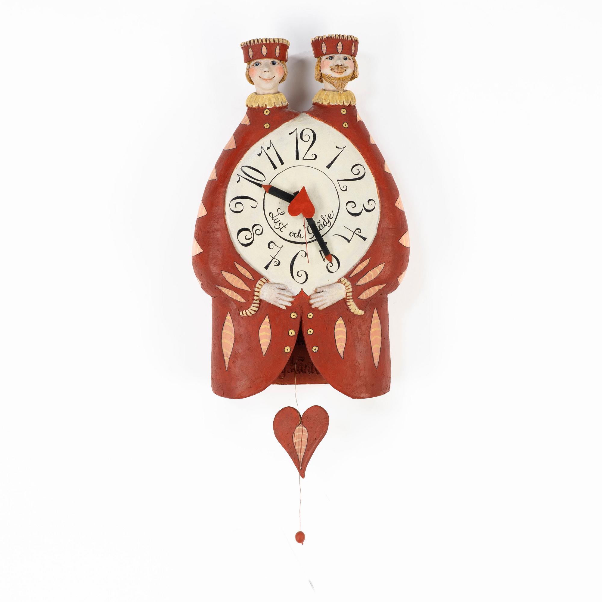 Gunilla Ståhle, a wall clock, own studio, Nyköping.