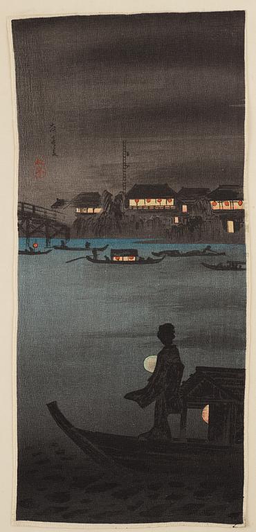 A group of 23 Japanese creped prints, Japan, 20th Century.