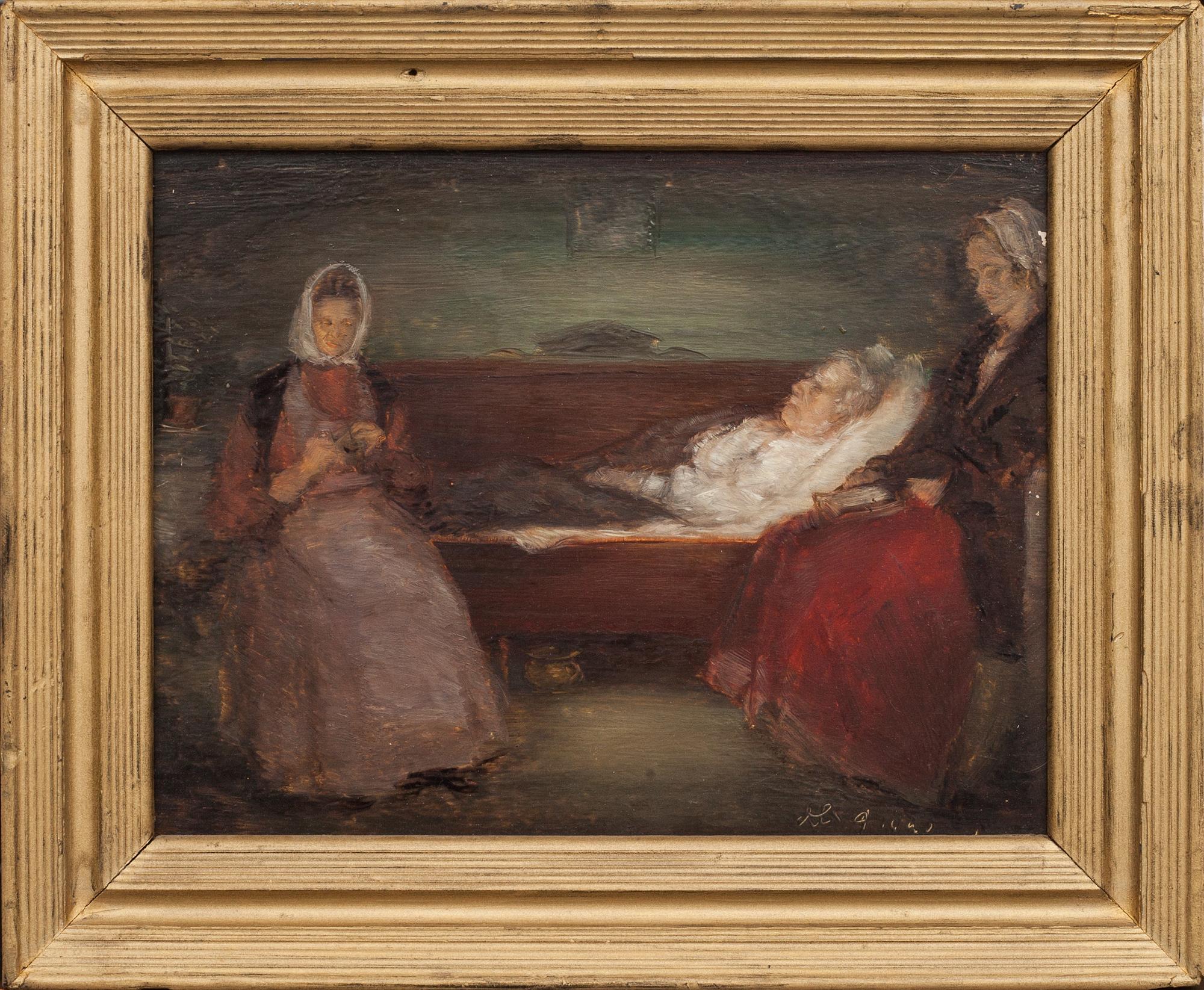 REINHOLD VON ROSEN, 2 st. olja på pannå. Signerade.