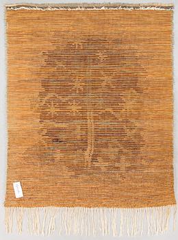 Viola Gråsten,  A Finnish long pile Ryijy Rug, for Friends of Finnish Handicraft. Circa 140 x114 cm.