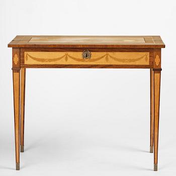 A  Gustavian style Ladies desk, late 19th century.