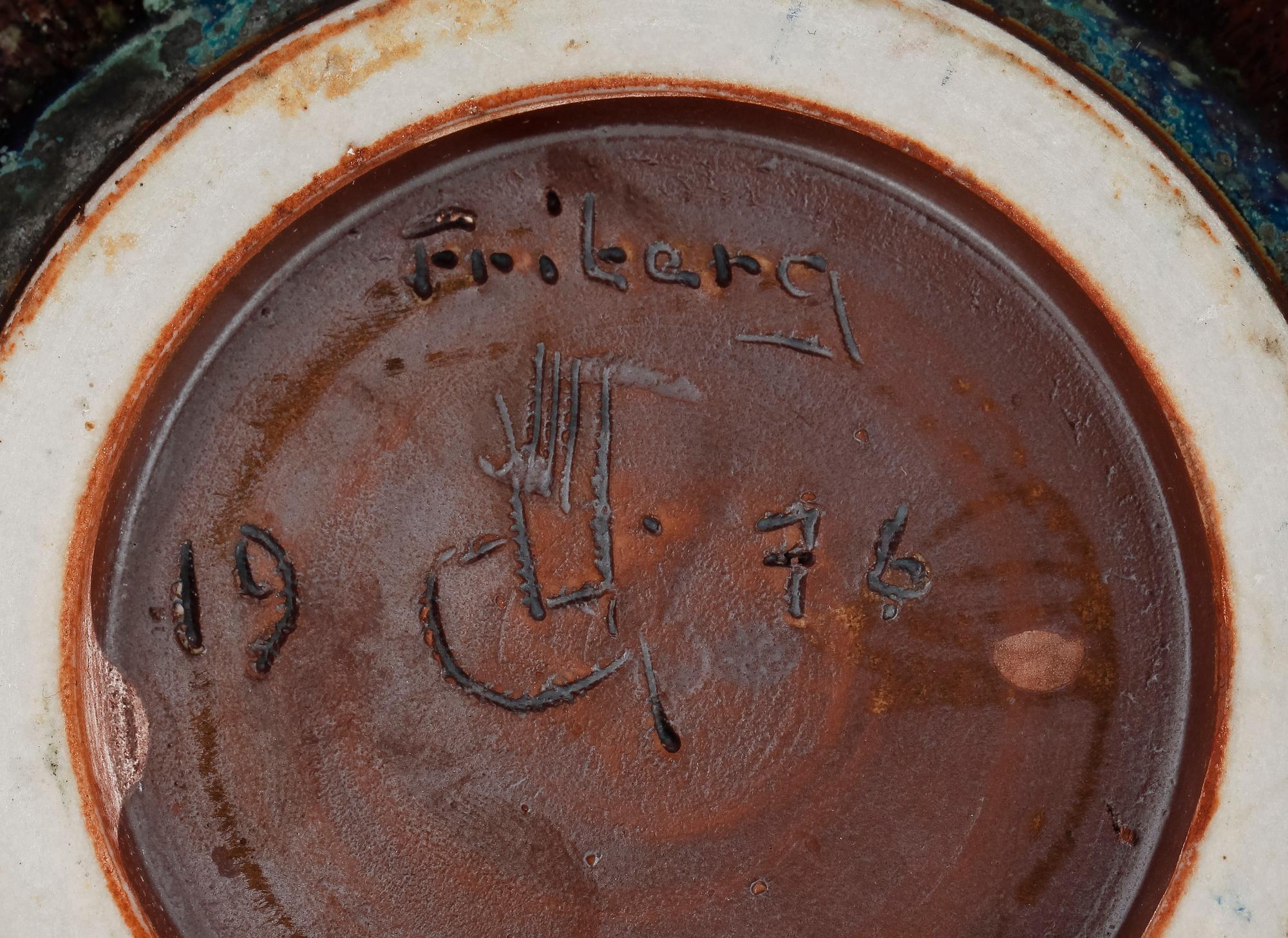 SKÅL, stengods, Berndt Friberg Gustavsberg.  sign o dat 1976.