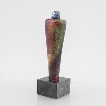 Bertil Vallien, a limited edition glass sculpture, Kosta Boda Atelier, 1992, Sweden, signed.