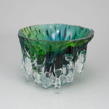 GÖRAN WÄRFF, a unique 'Polar' glass bowl from Kosta.