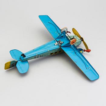 A tinplate Tipp & Co airplane, Germany, 1930s.