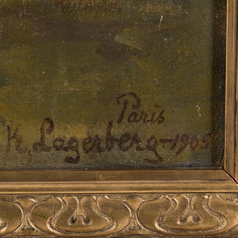 KARIN STACKELBERG - LAGERBERG, oil on canvas, signed and dated 1905.