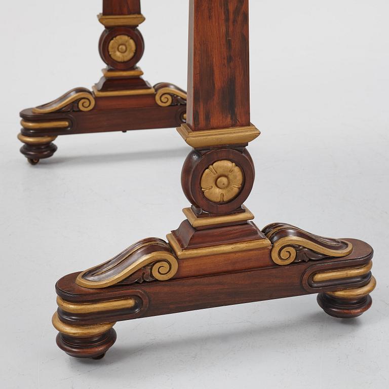 A William IV kingwood and mahogany card table by Thomas & George Seddon (firm active in London 1753/1815-70).