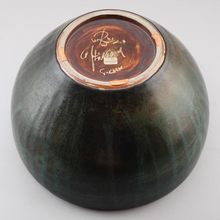 SKÅL, stengods, Carl Harry Stålhane, Rörstrand, daterad -60.