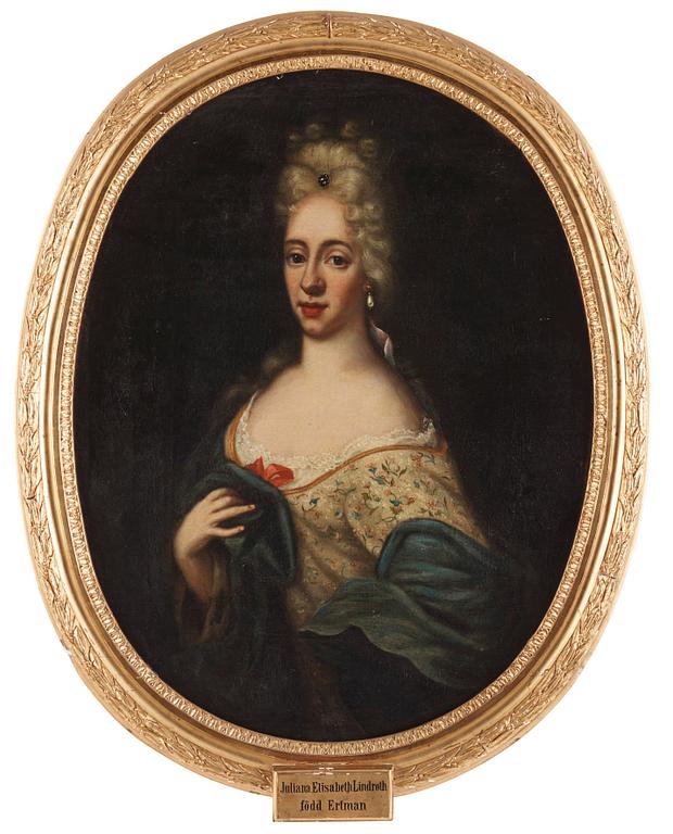 Martin Mijtens d.ä Attributed to, "Johan Linroth" (1653-1720) & "Juliana Elisabeth Linroth" (née Ertman) (1675-1745).
