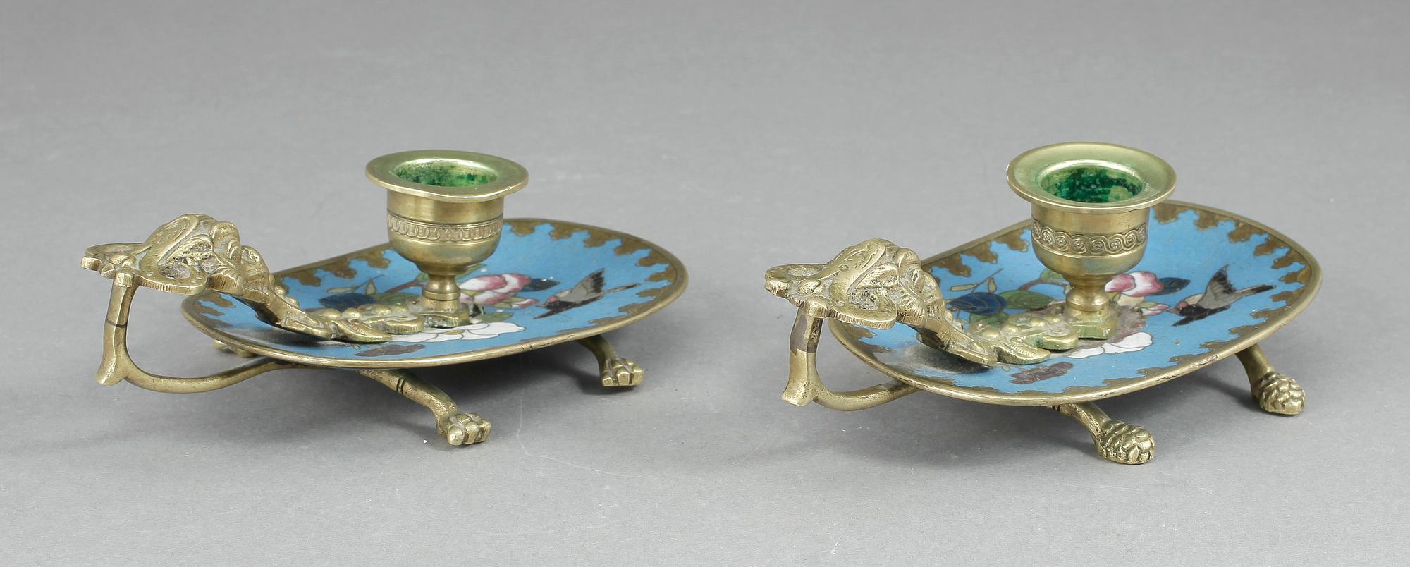 NATTLJUSSTAKAR, ett par, Kina, 1800-tal.