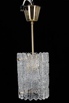 TAKLAMPA, Carl Fagerlund, Orrefors. Höjd 52 cm.