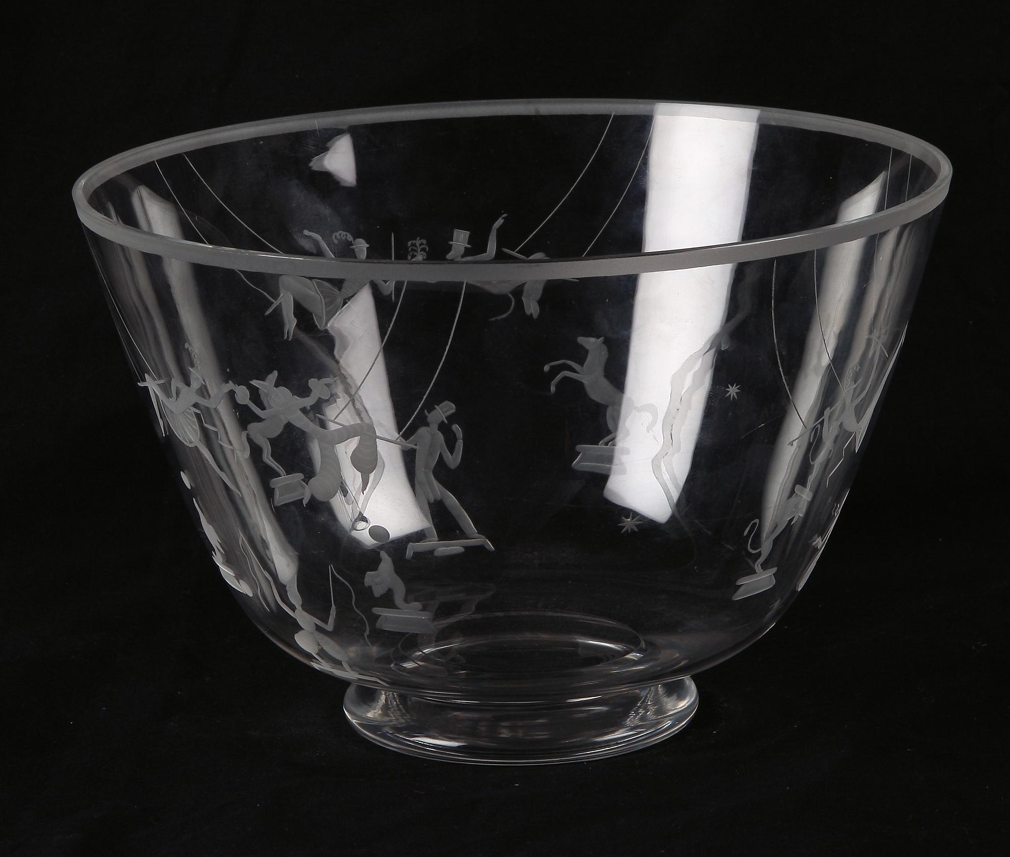 SKÅL, glas, Ewald Hald, Orrefors.