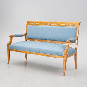 Salon group, 6 pieces, Empire style, around 1900.