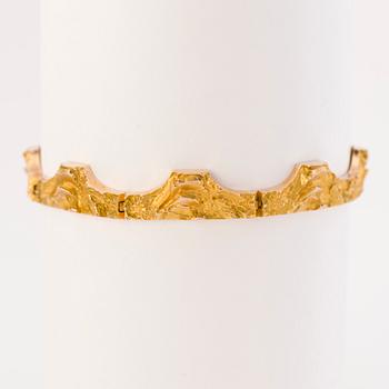 A BJÖRN WECKSTRÖM BRACELET, "Golden Bridge", 14K gold, Lapponia 1977.