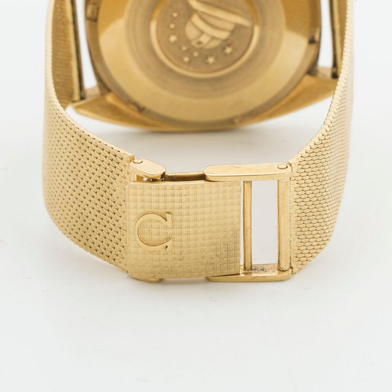 OMEGA CONSTELLATION, armbandsur, 18K guld, 35 mm, automatic, chronometer. Vikt c:a 84 g.