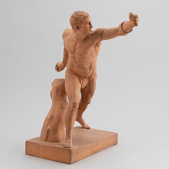 Agasias of Ephesus, after, a terracotta sculpture, P.Ipsen, Copenhagen, late 19th century.