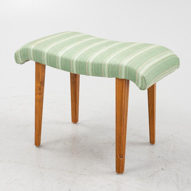 A Swedish Modern dressing table and a stool, AB Förenade Möbelfabrikerna, Linköping, 1940's.