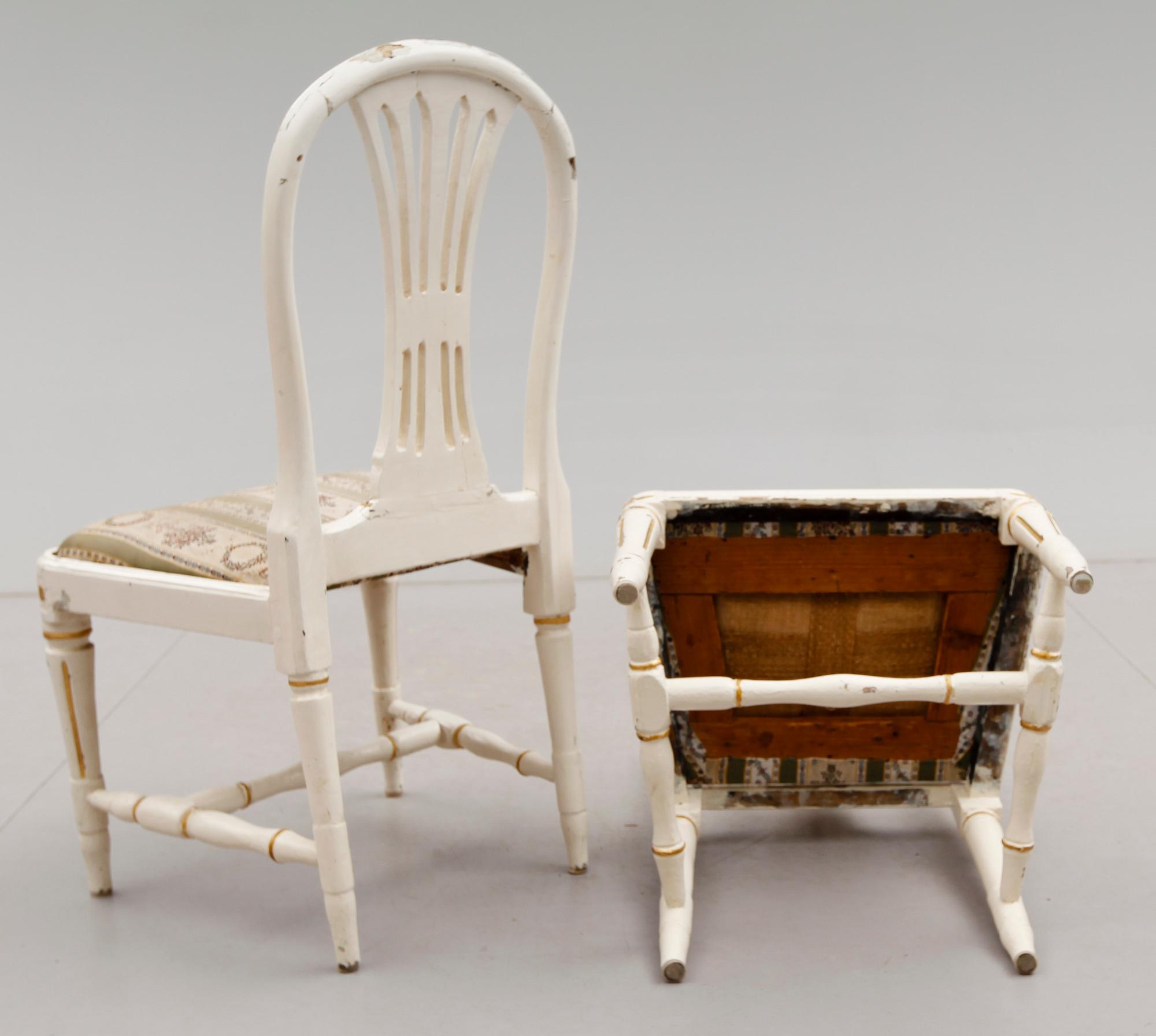 STOLAR, 1 par, gustavianska, 1700-tal.
