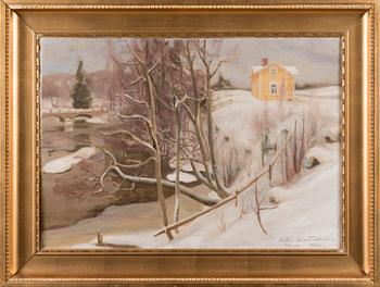 Victor Westerholm, Winter view from Karjaa.