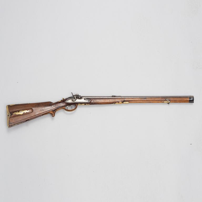 Slagslåsstudsare ändrad från flintlås,  Franz Steskal,  Österrike, 1700-talets slut.