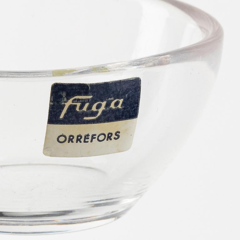 Sven Palmqvist, 29 'Fuga' glass bowls, Orrefors, Sweden.