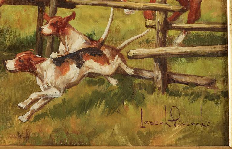 LESZEK PIASECKI, oil on canvs, signed.