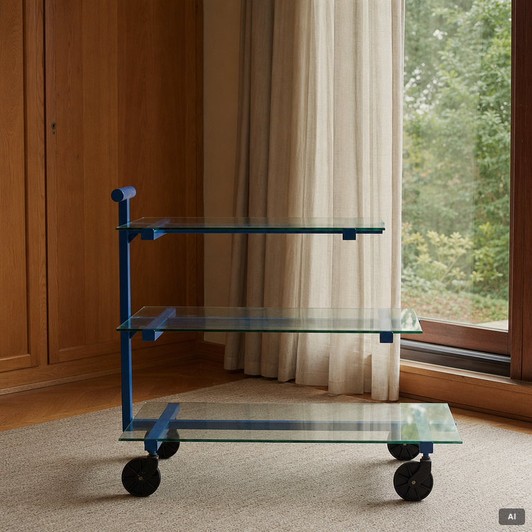 Josef Frank, tea trolley, model 691, Svenskt Tenn, 21st century.